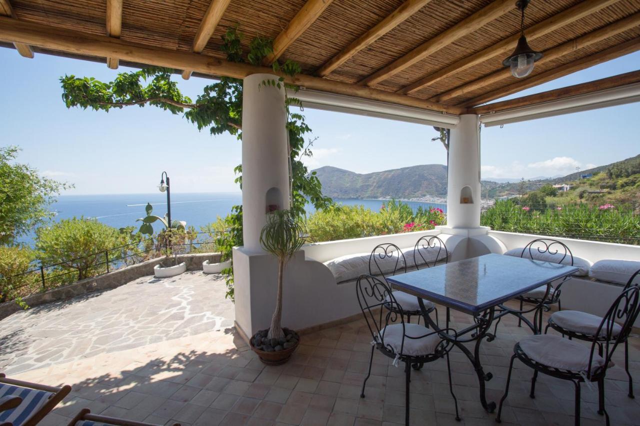 Villa Charming House In Lipari With Sea View Exterior foto