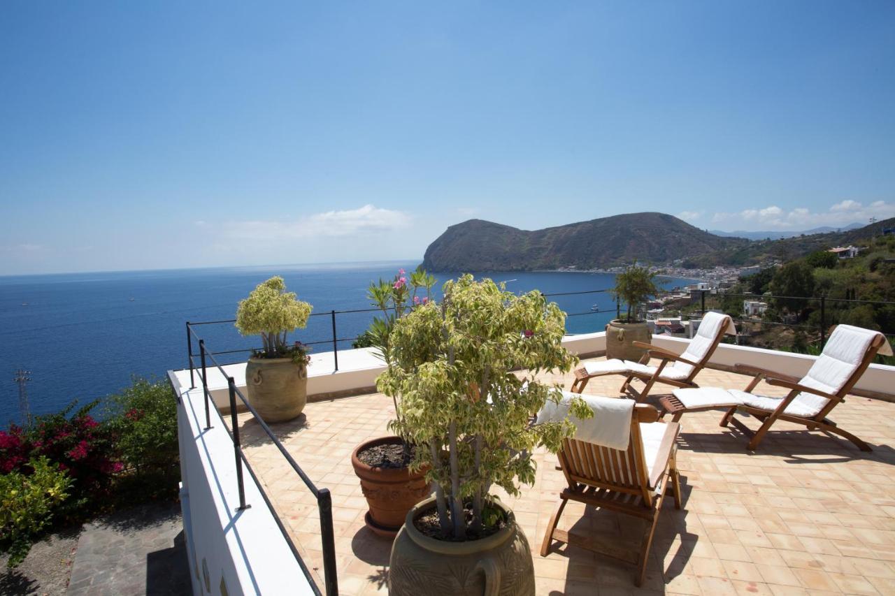 Villa Charming House In Lipari With Sea View Exterior foto