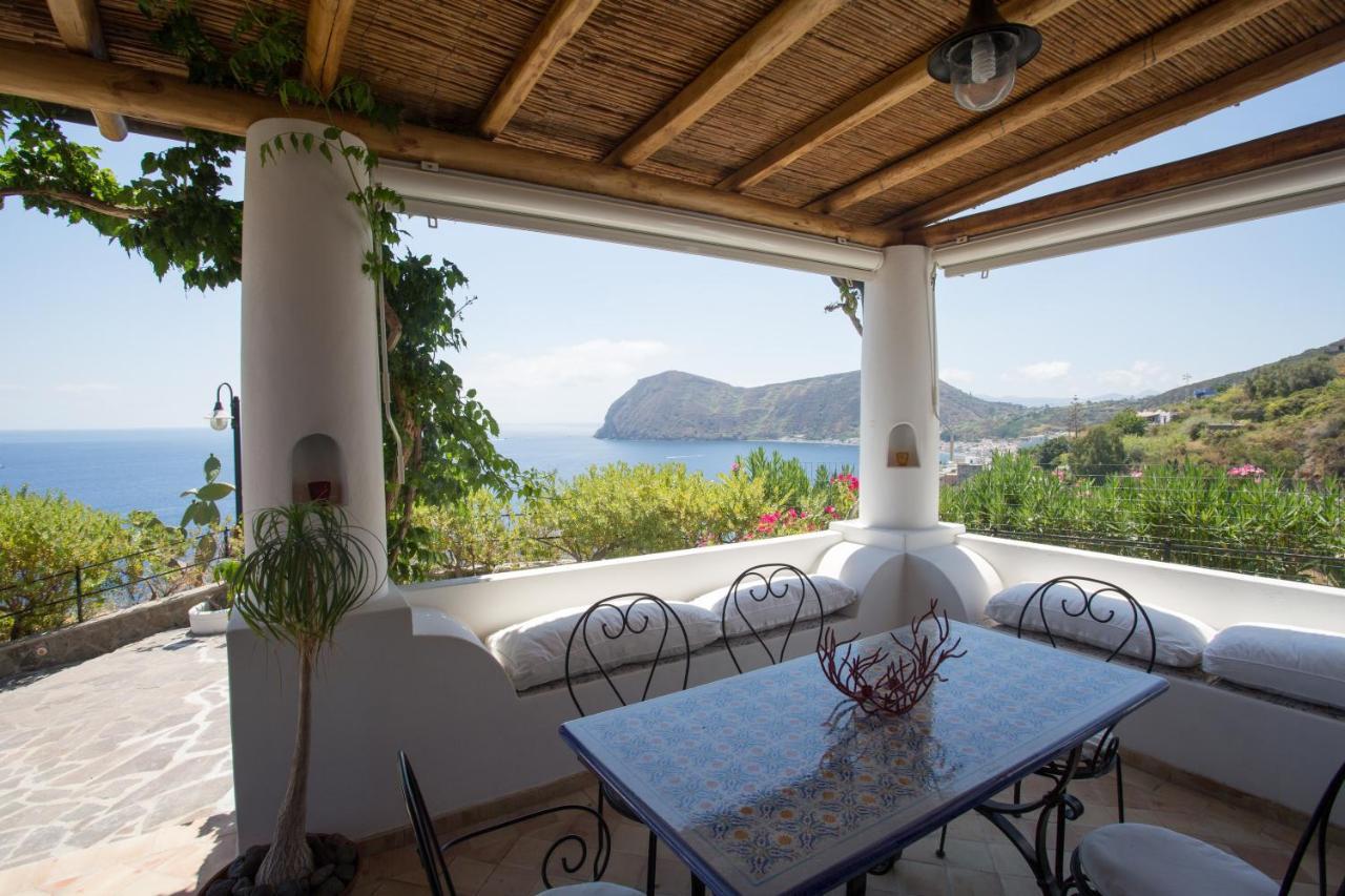 Villa Charming House In Lipari With Sea View Exterior foto